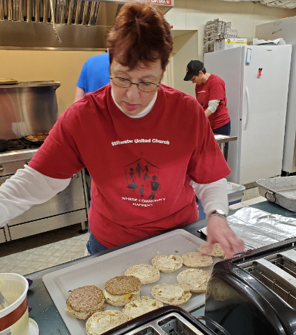 Carolyn and sandwiches